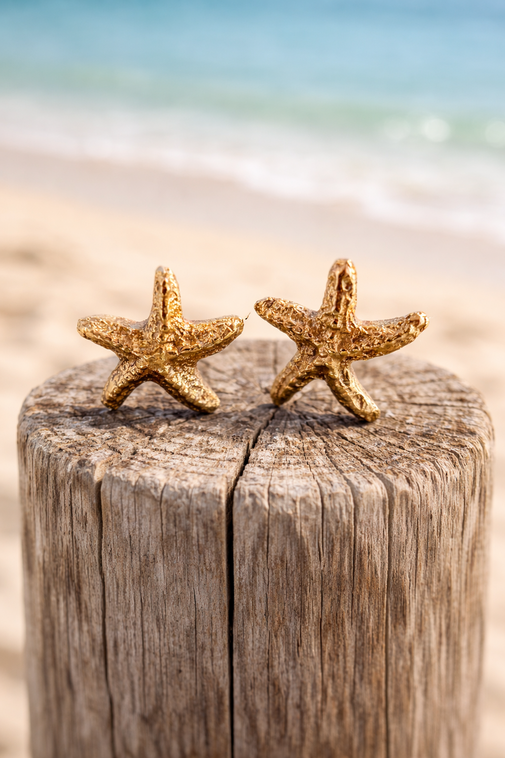 Sunny Bronze Starfish Earrings