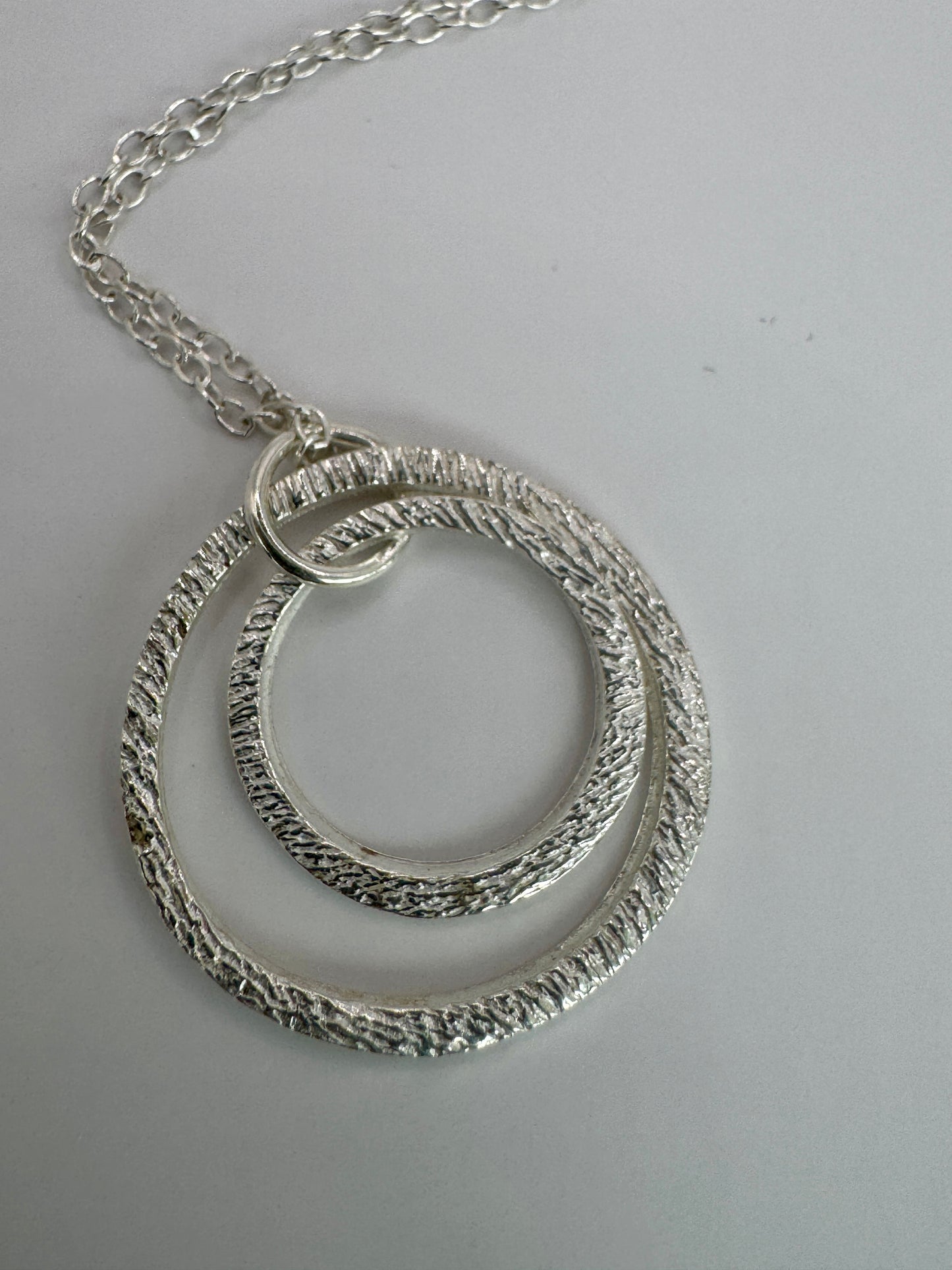 Silver Open Circle Necklace
