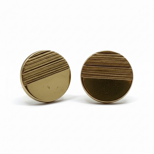 Sunny Bronze Circle Earrings