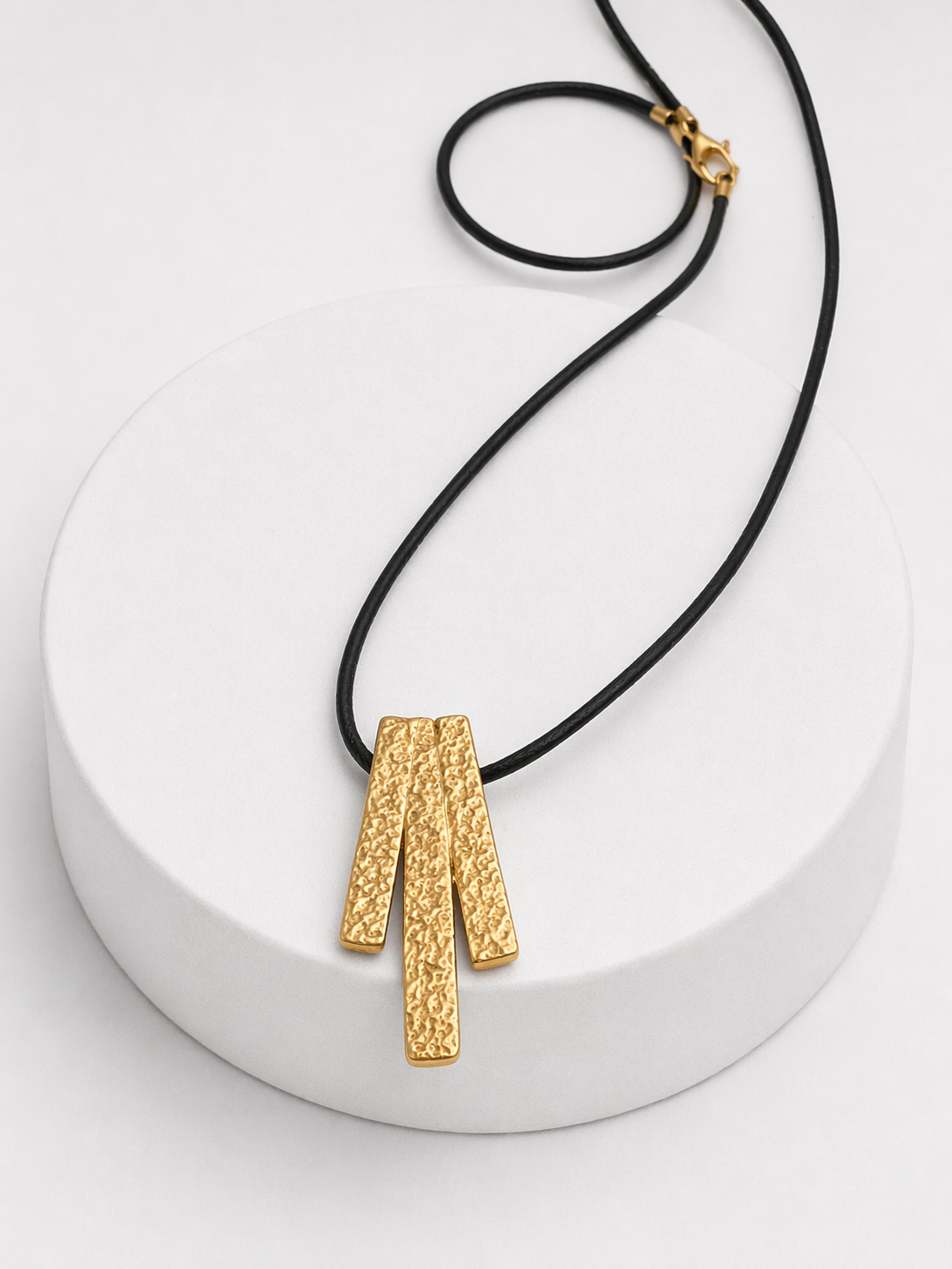 Sunny Bronze Textured Necklace
