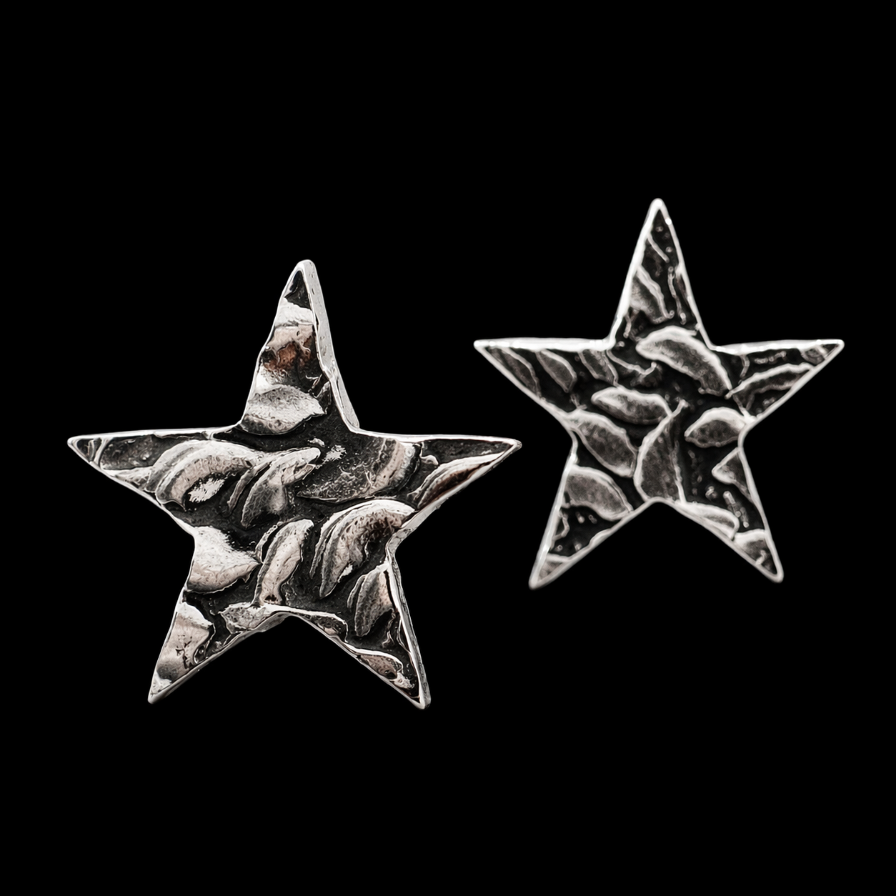 Silver Star Earrings