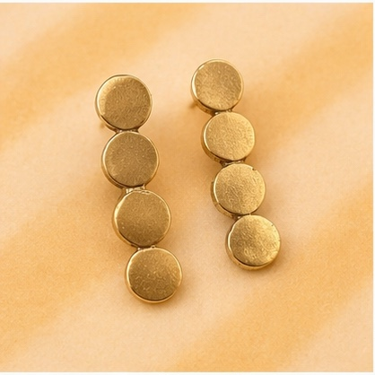 Sunny Bronze Circle Earrings
