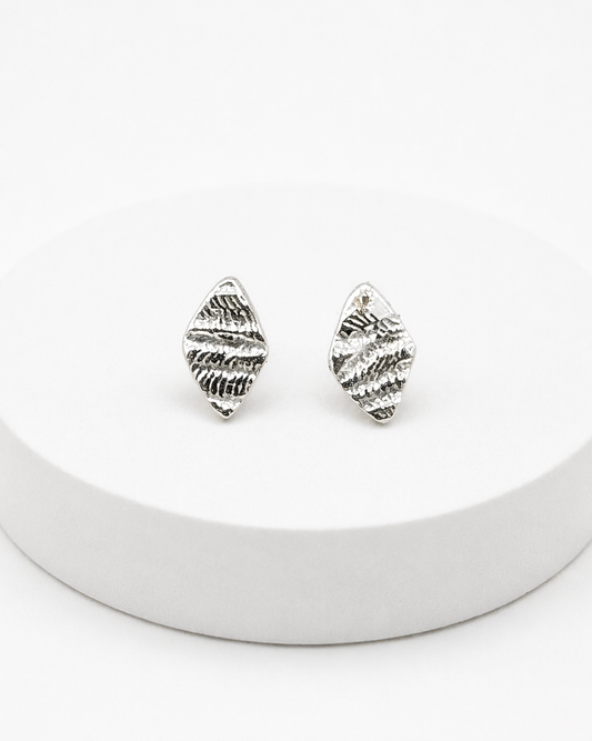 Silver Diamond Earrings