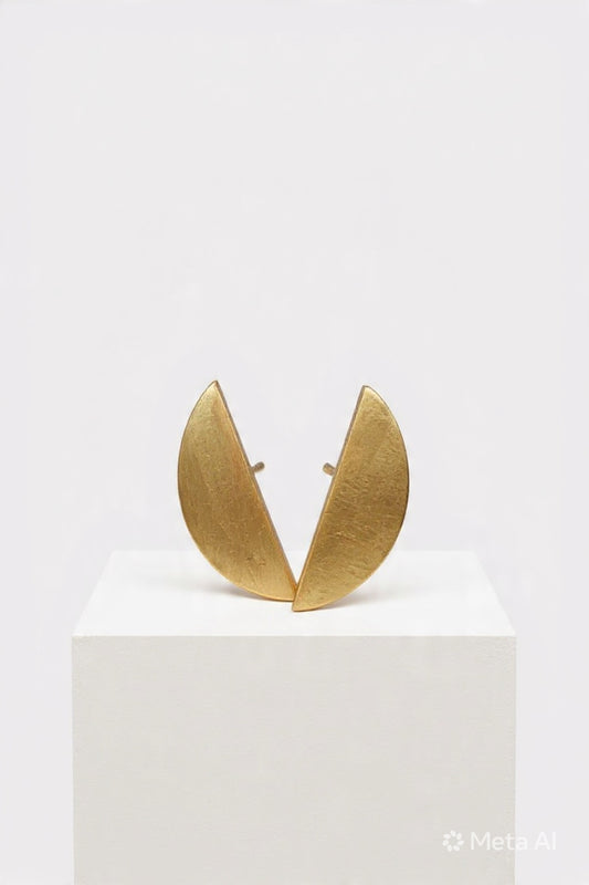 Sunny Bronze Semi Circle Earrings