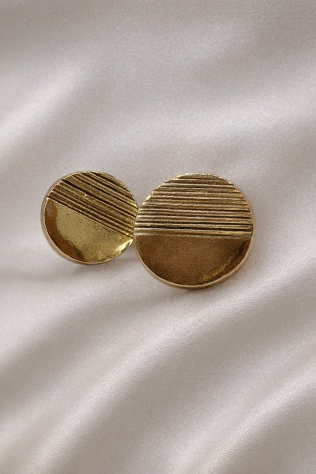 Sunny Bronze Circle Earrings