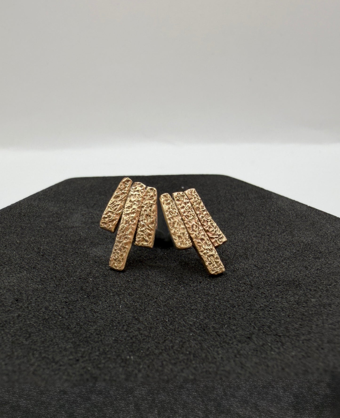 Sunny Bronze Textured Earrings