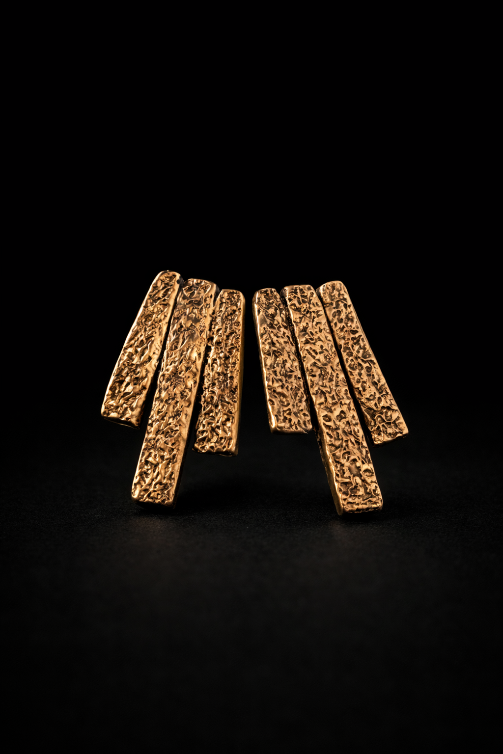 Sunny Bronze Textured Earrings