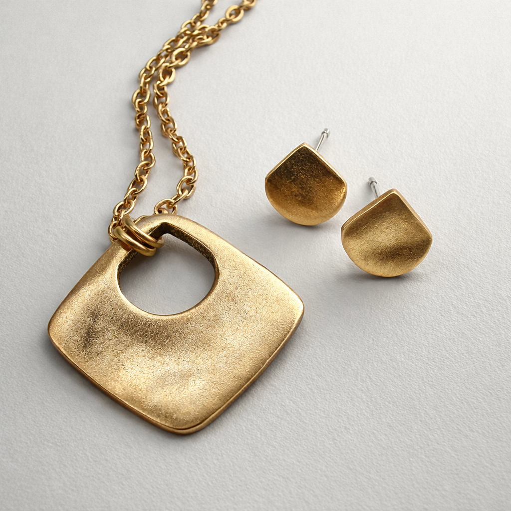 Sunny Bronze Necklace and Earring Gift Set