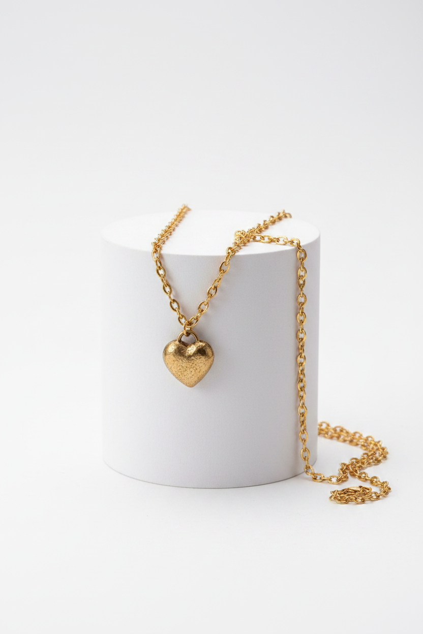 Sunny Bronze Small Heart Necklace