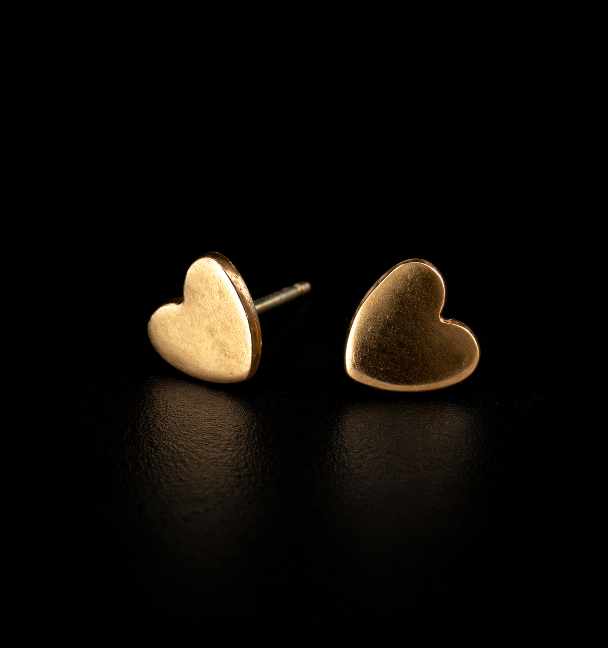 Sunny Bronze Heart Earrings