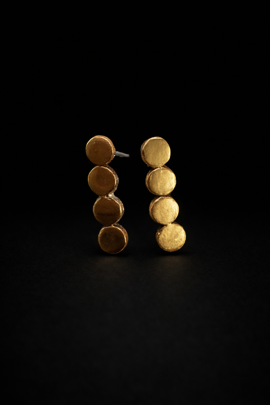 Sunny Bronze Circle Earrings