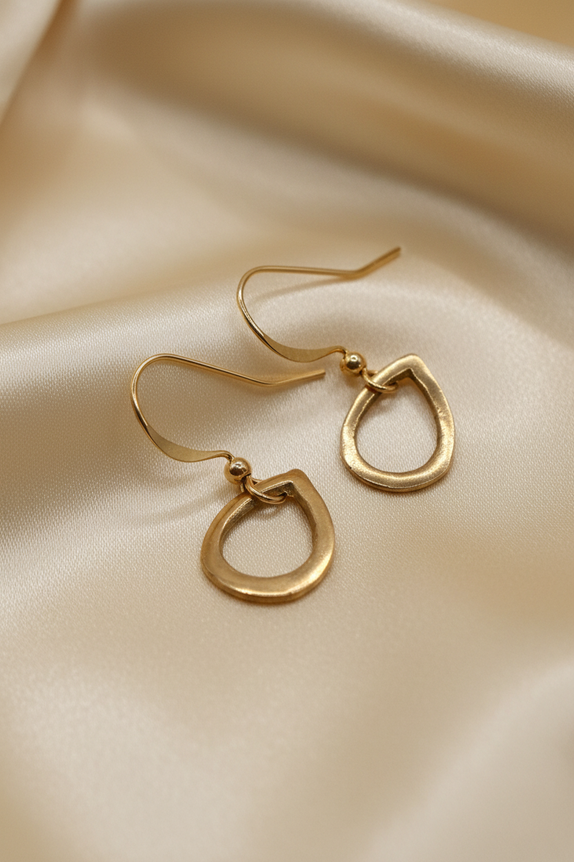 Sunny Bronze Teardrop Earrings