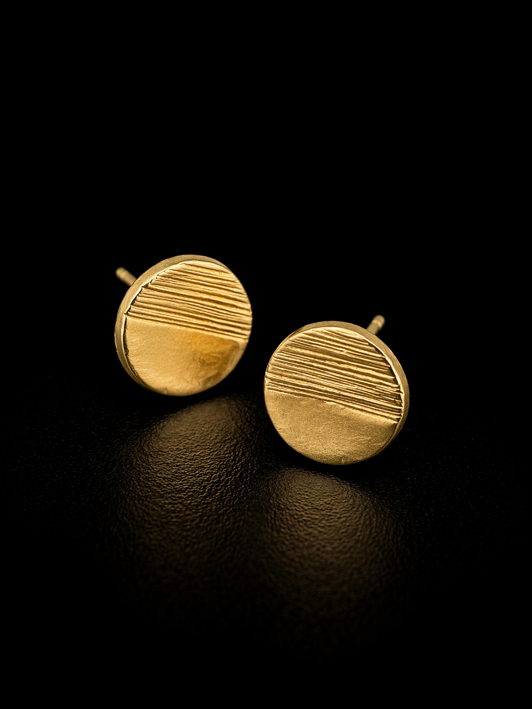 Sunny Bronze Circle Earrings
