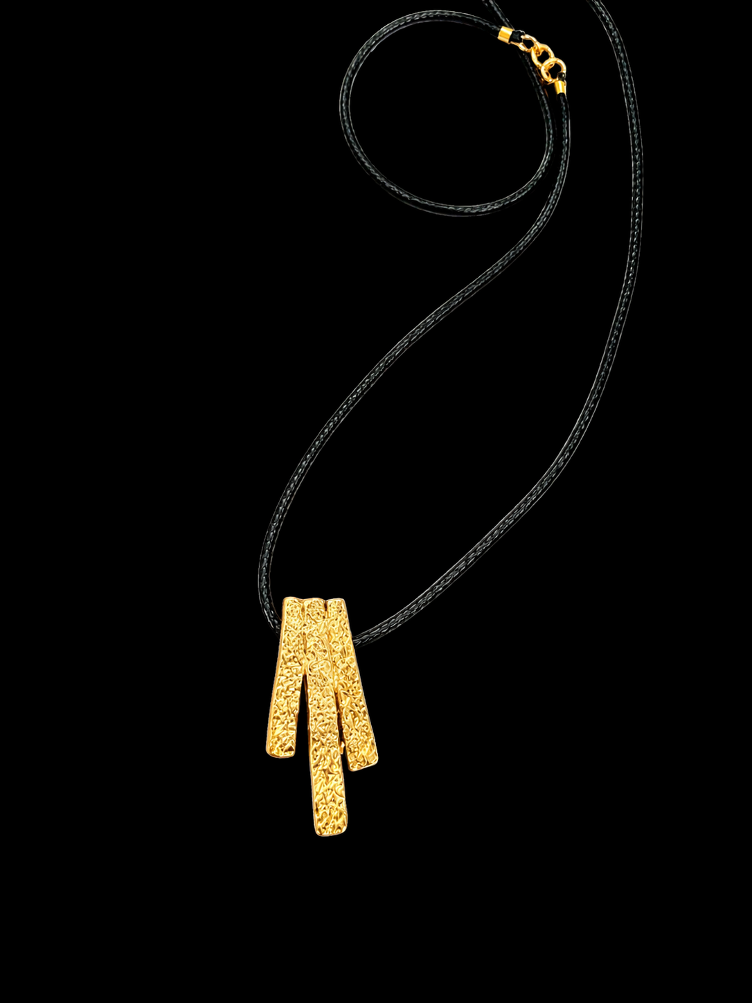 Sunny Bronze Textured Necklace
