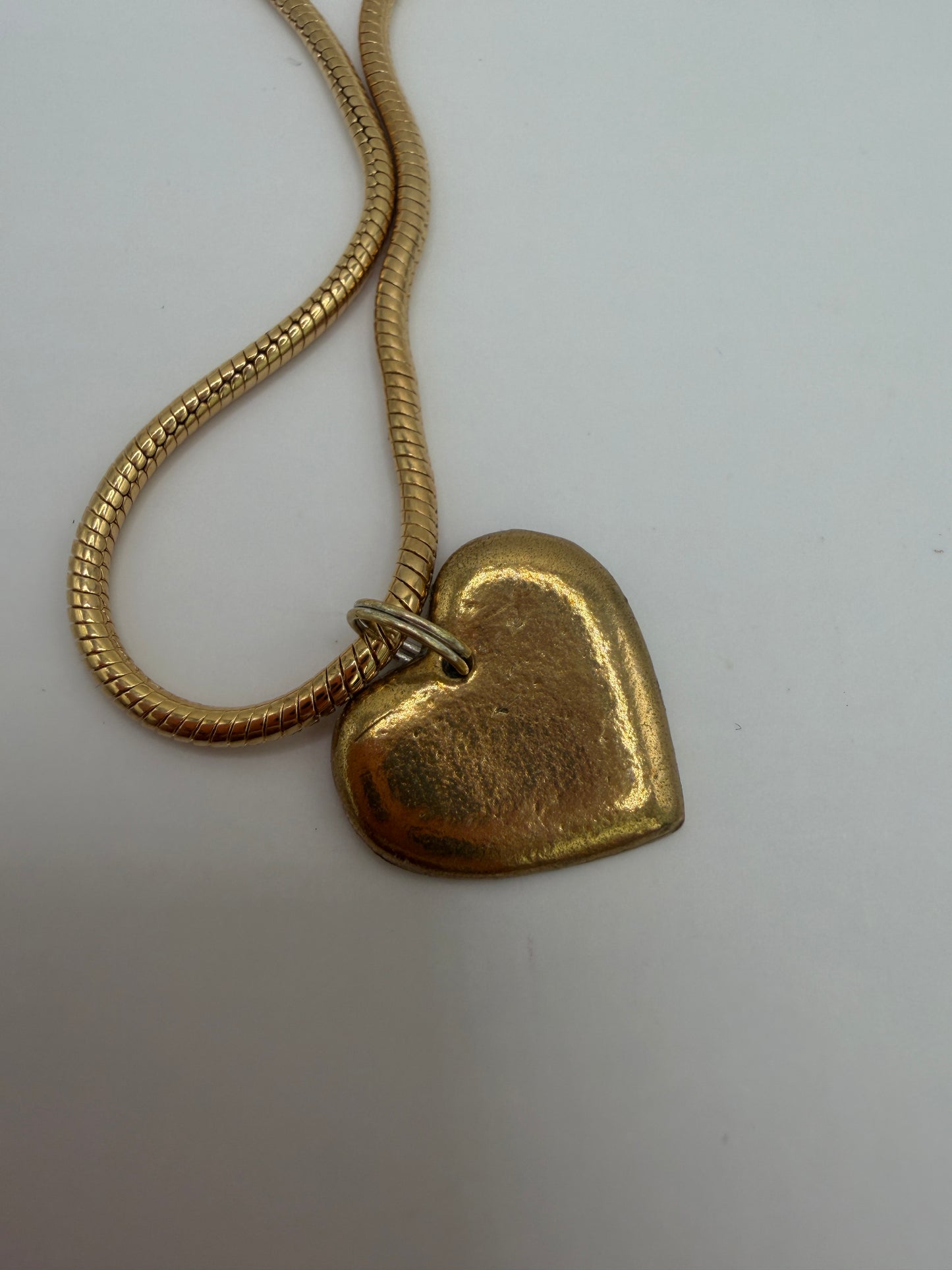Sunny Bronze Heart Necklace
