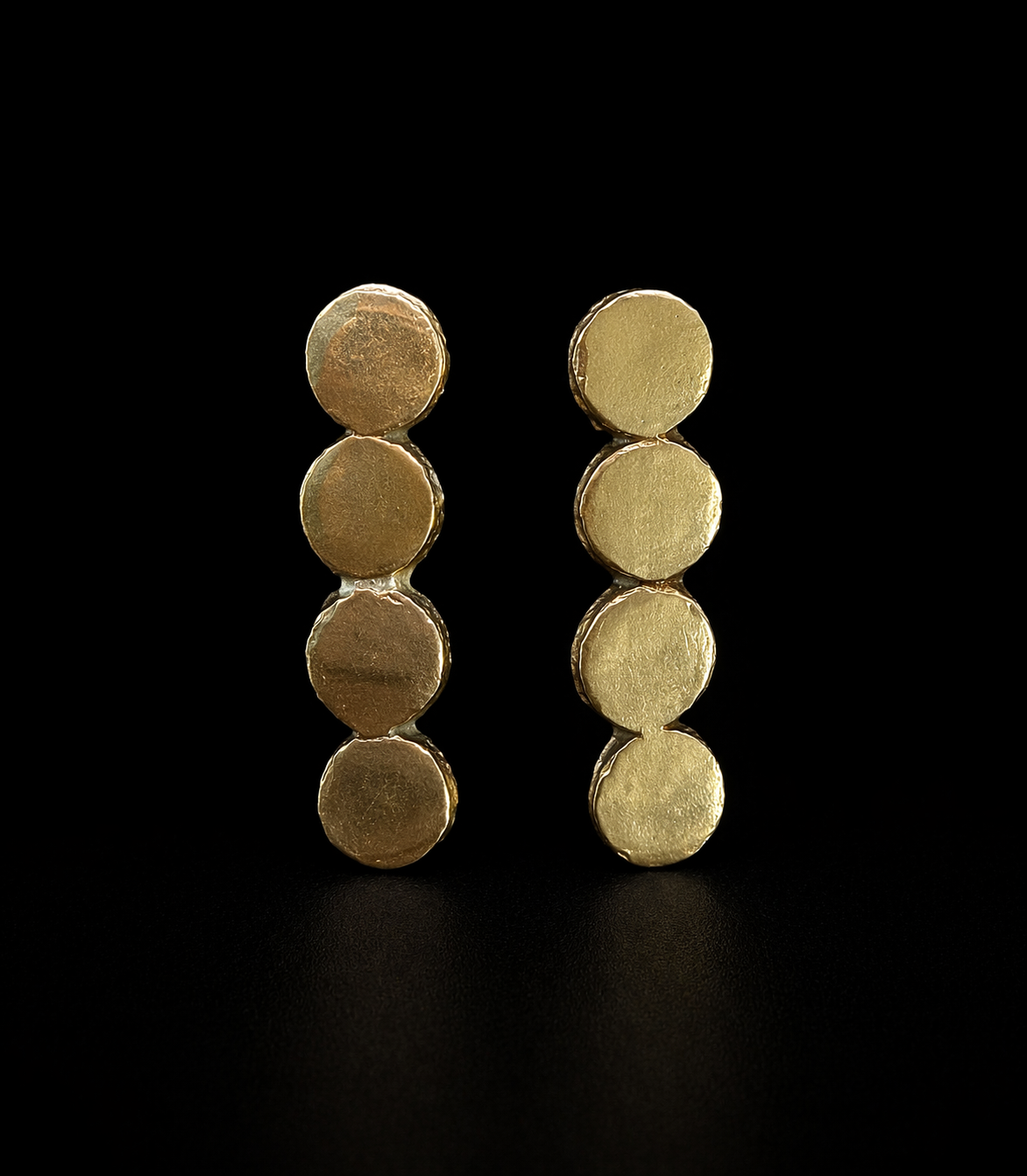 Sunny Bronze Circle Earrings