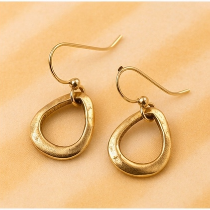 Sunny Bronze Teardrop Earrings