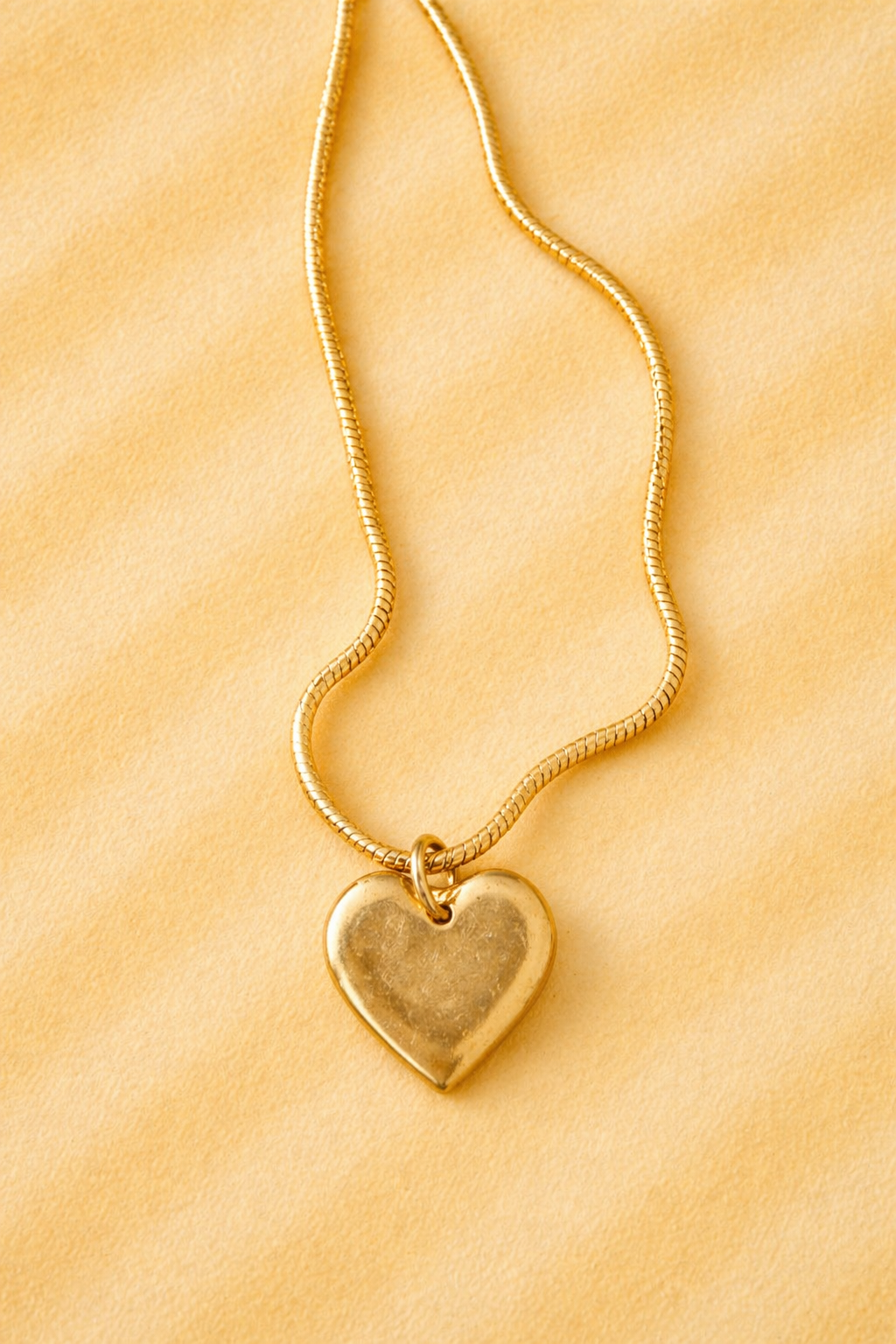 Sunny Bronze Heart Necklace