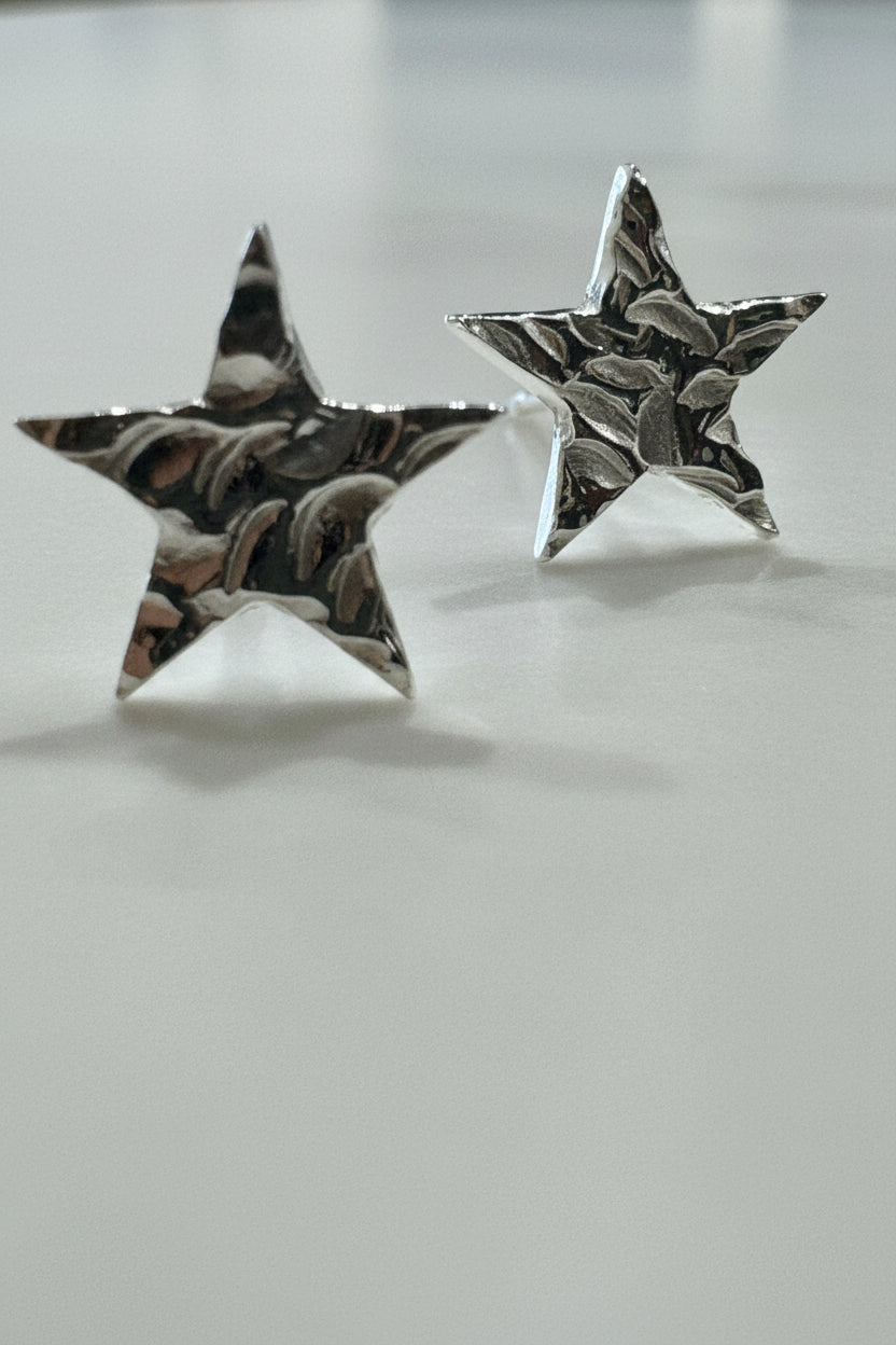 Silver Star Earrings