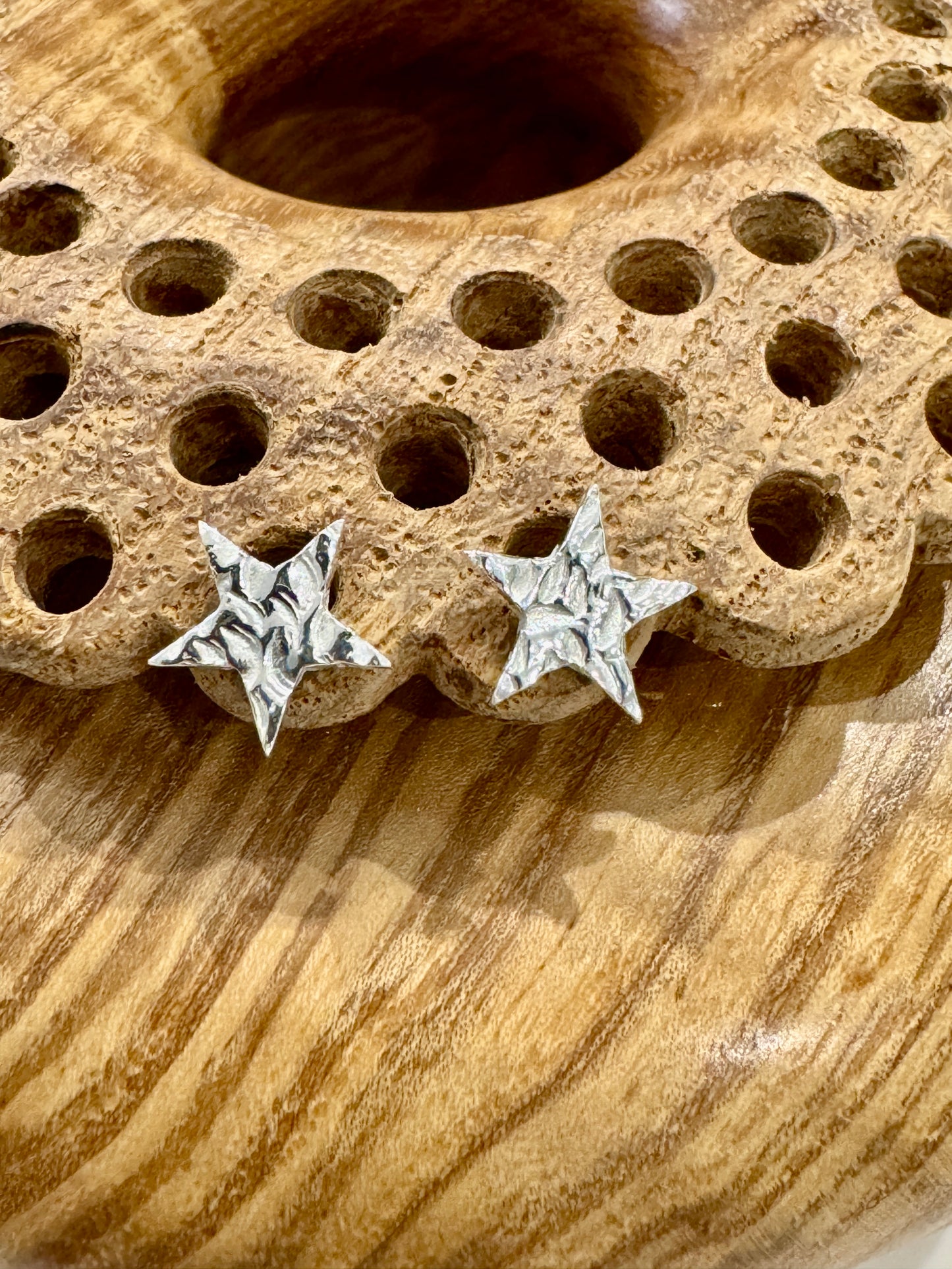 Silver Star Earrings