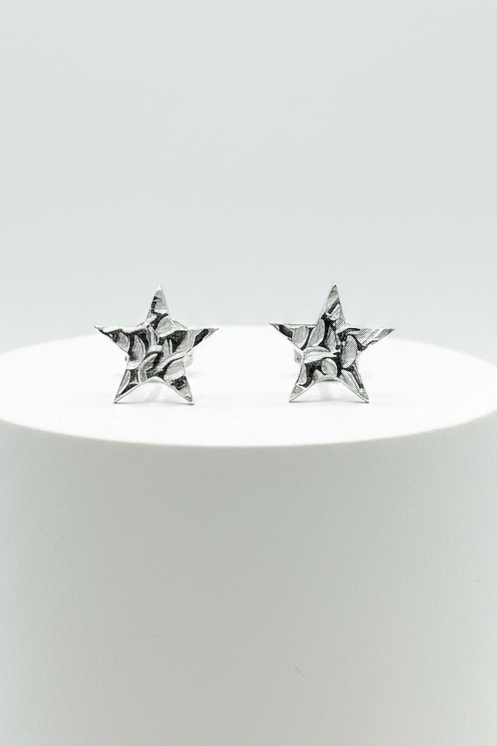 Silver Star Earrings