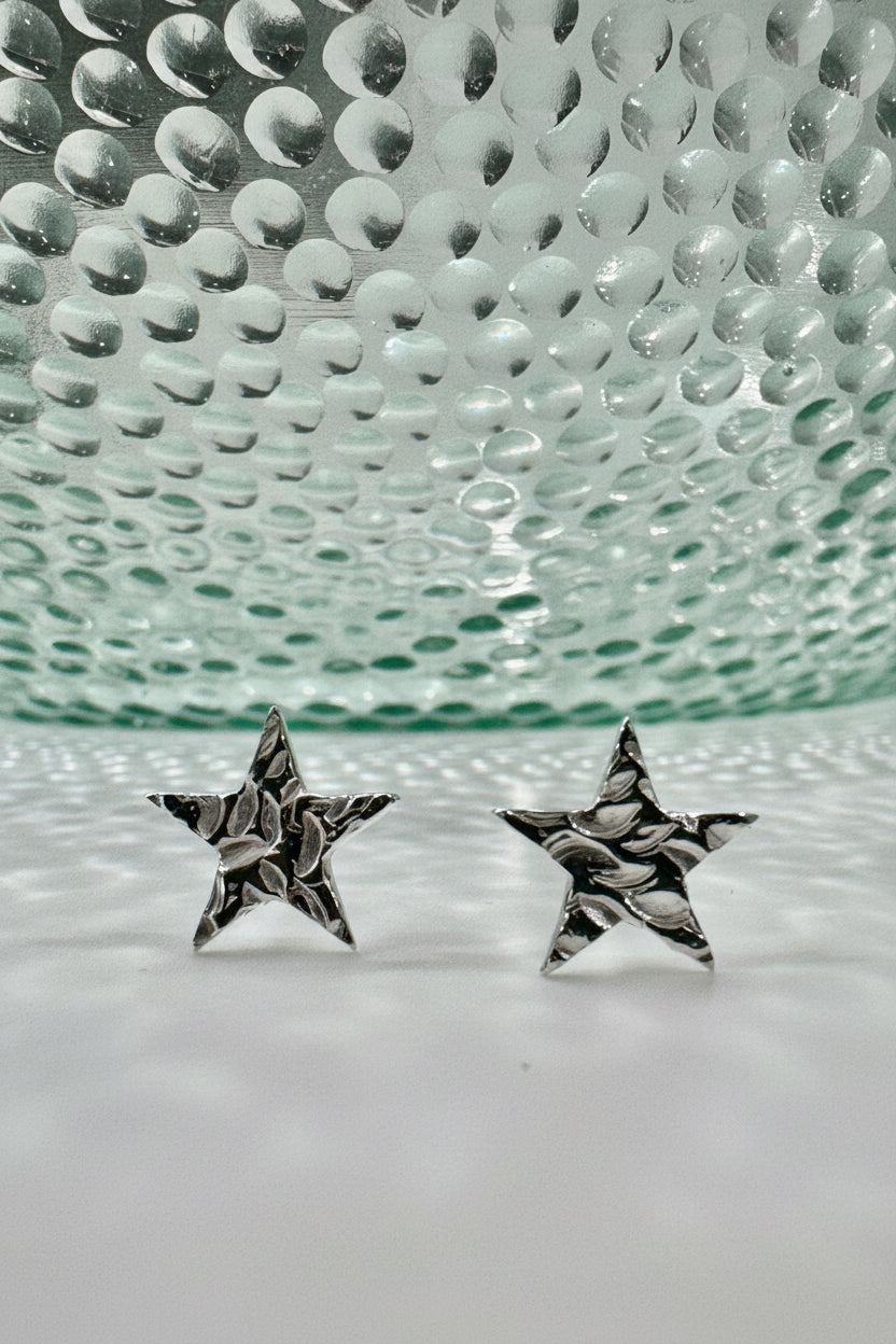 Silver Star Earrings