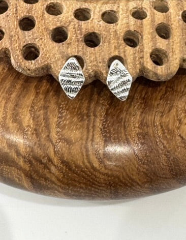 Silver Diamond Earrings