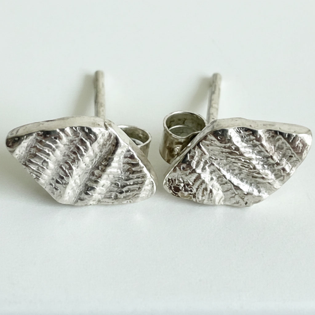 Silver Diamond Earrings