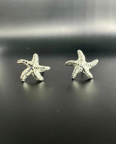 Fine Silver Starfish Earrings