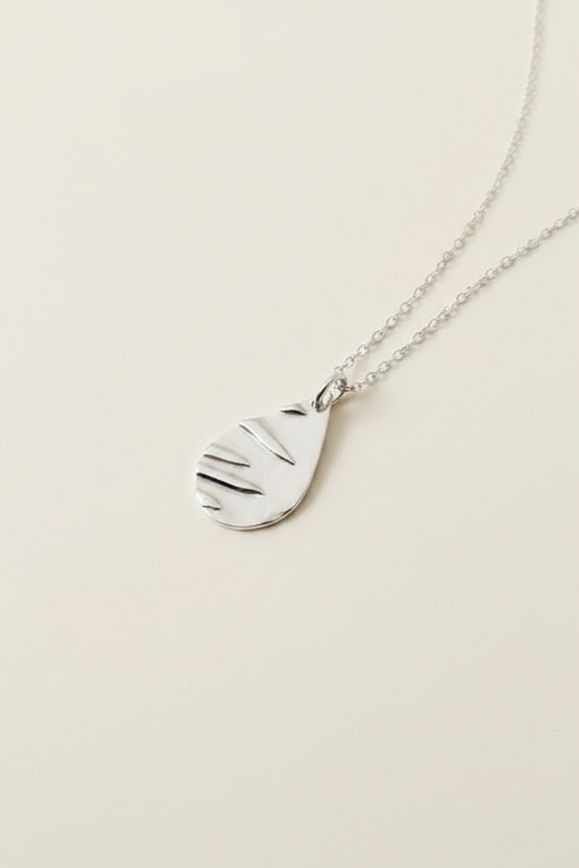 Silver Teardrop Necklace