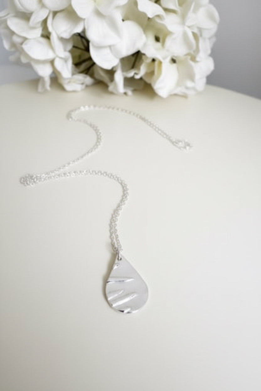 Silver Teardrop Necklace