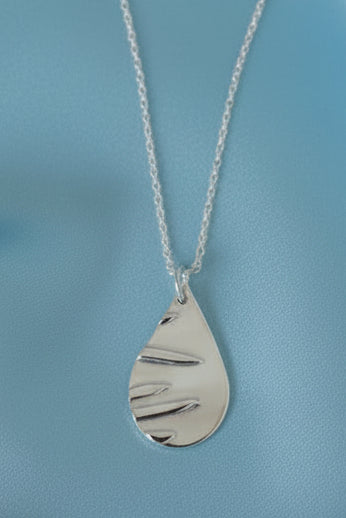 Silver Teardrop Necklace