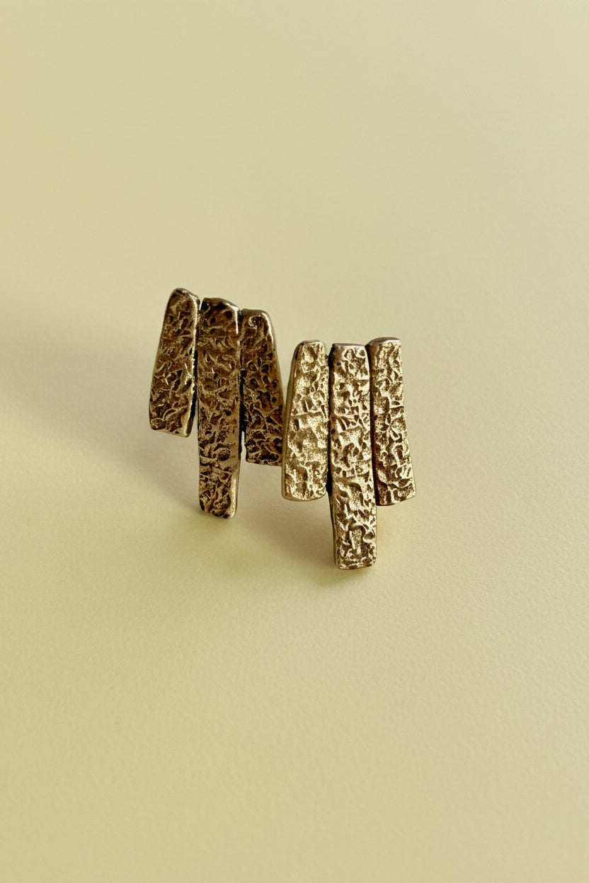 Sunny Bronze Textured Earrings