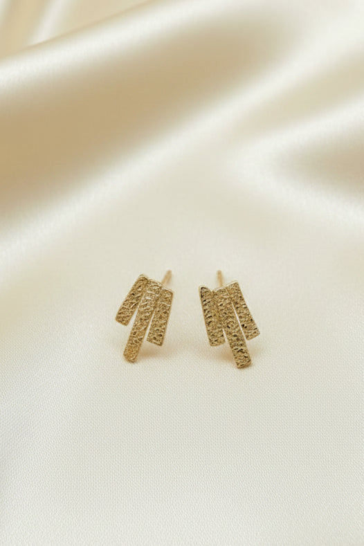 Sunny Bronze Textured Earrings
