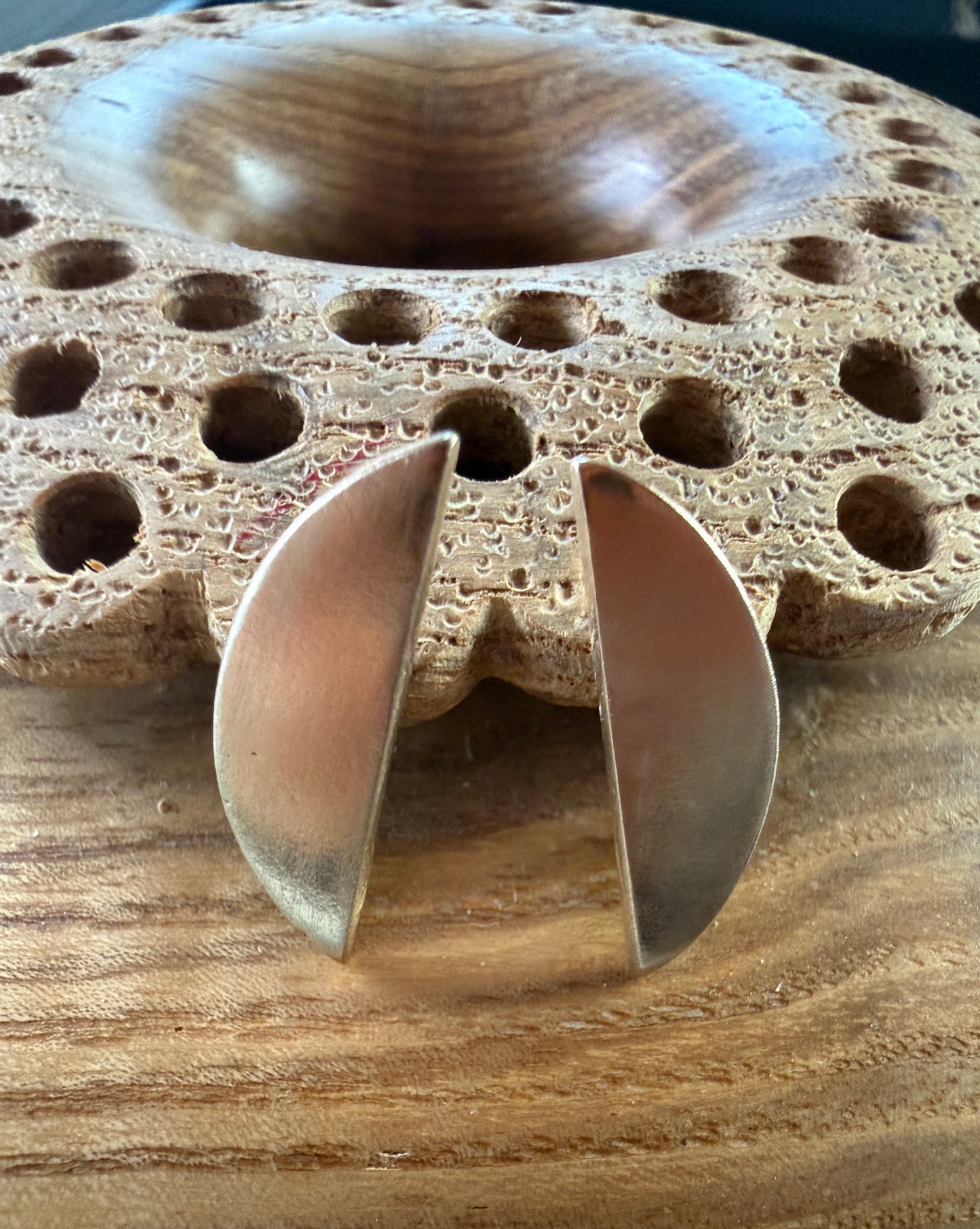 Sunny Bronze Semi Circle Earrings