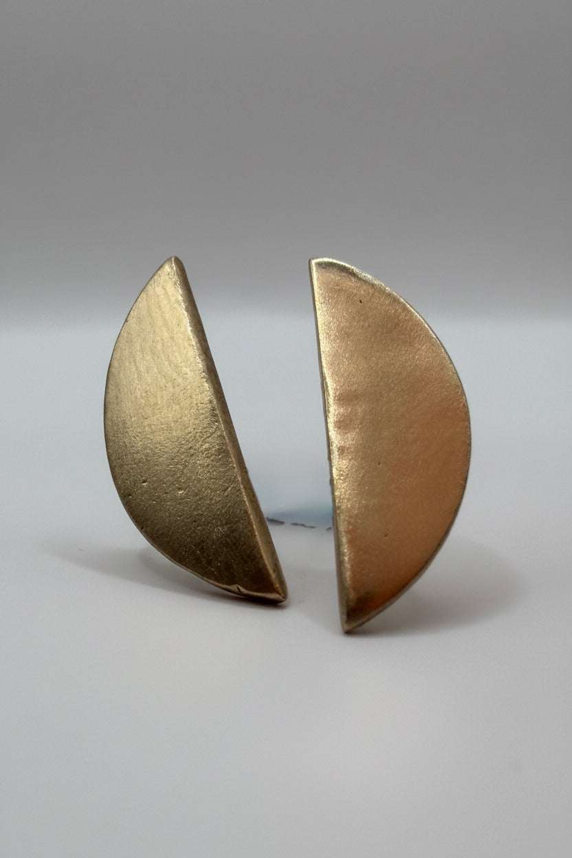 Sunny Bronze Semi Circle Earrings
