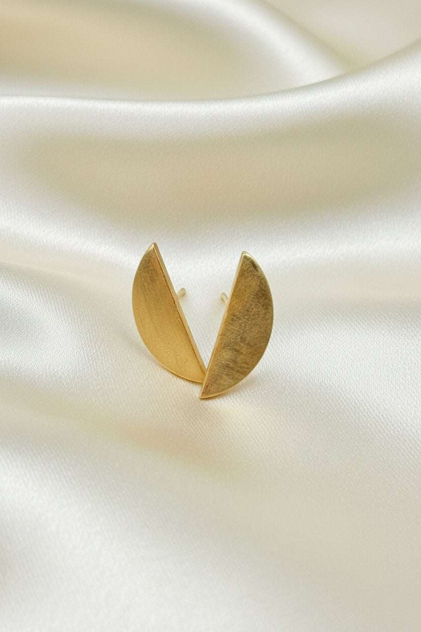 Sunny Bronze Semi Circle Earrings