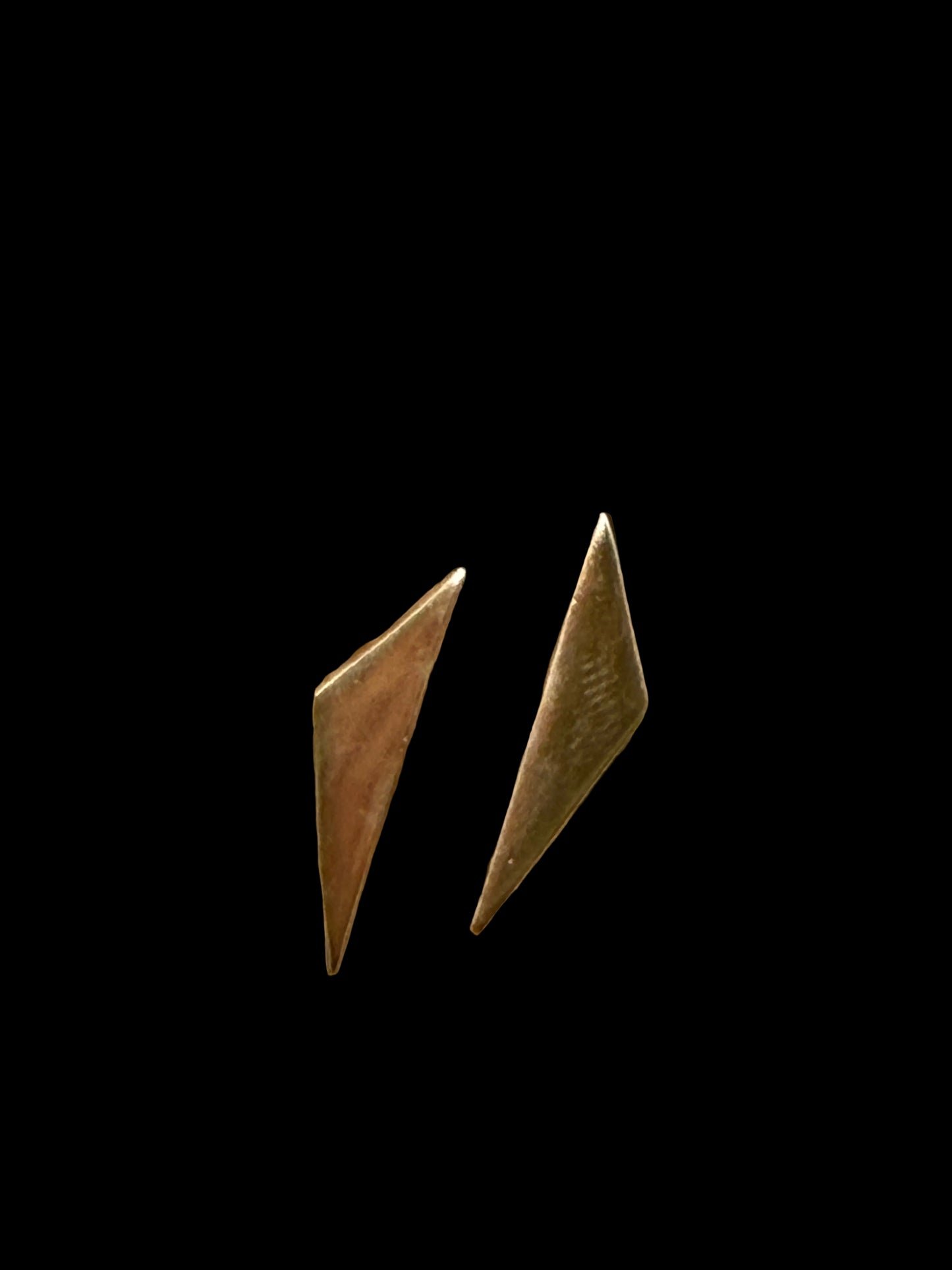 Sunny Bronze Triangle Earrings