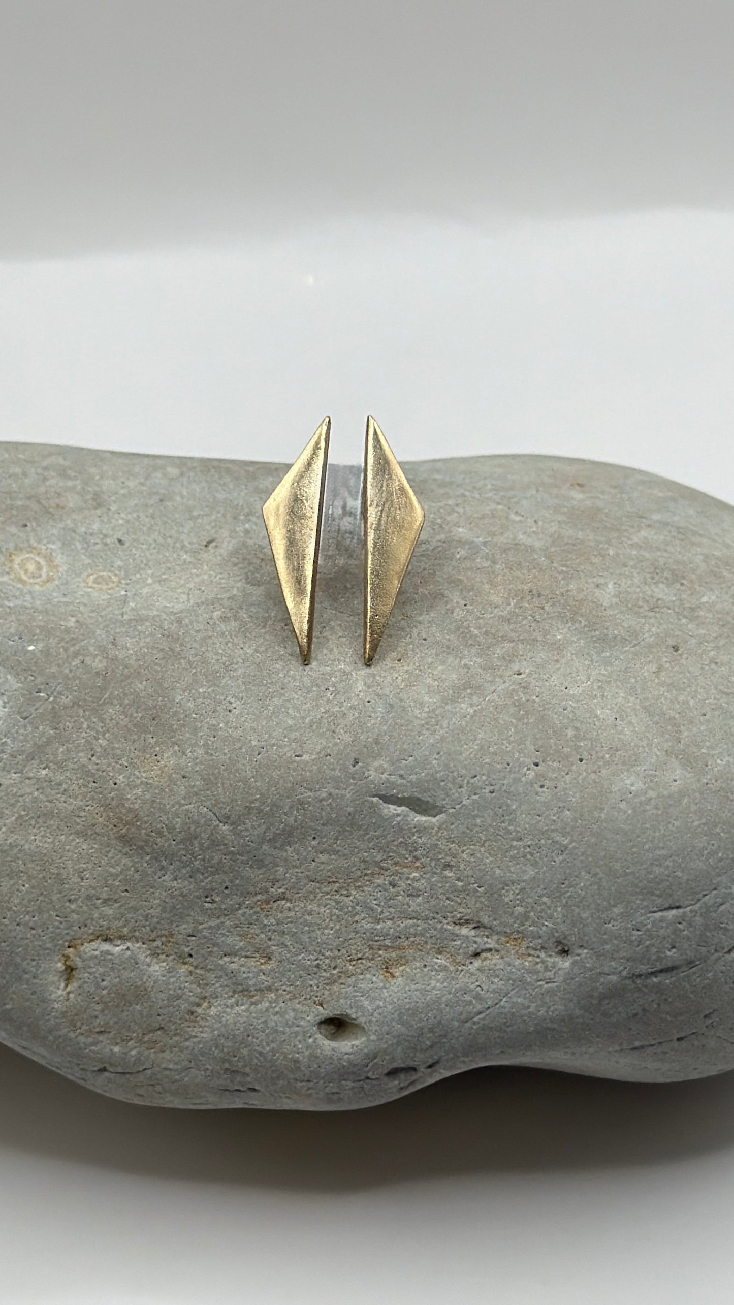 Sunny Bronze Triangle Earrings