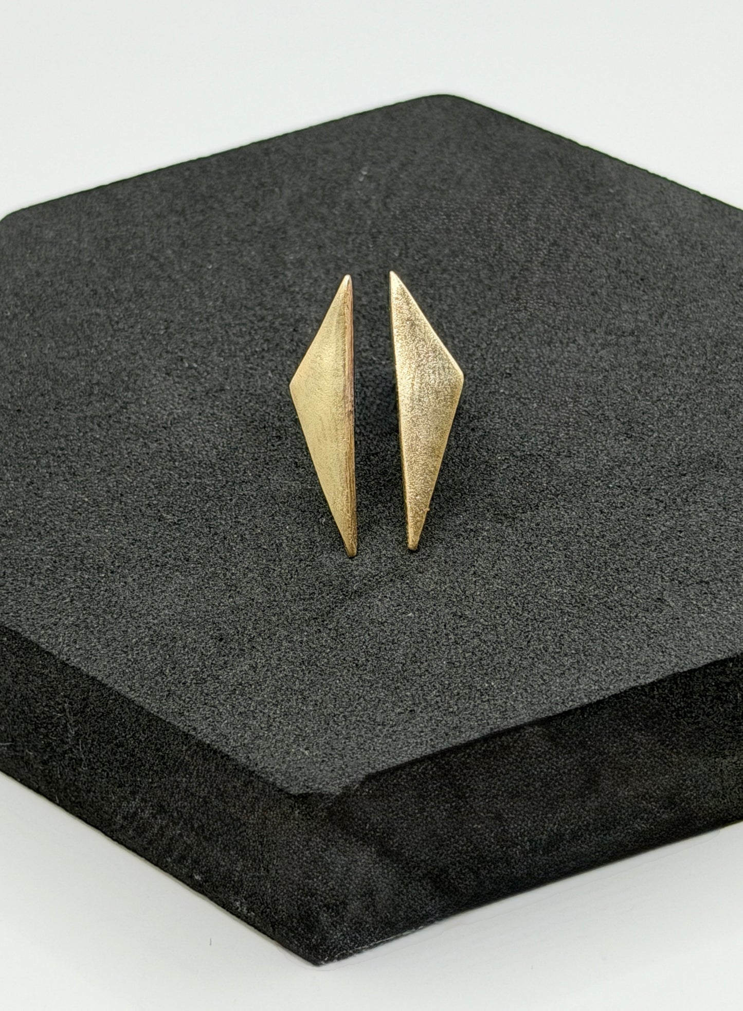 Sunny Bronze Triangle Earrings