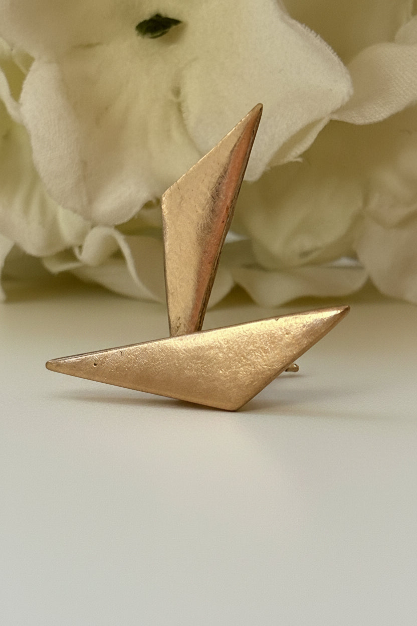 Sunny Bronze Triangle Earrings