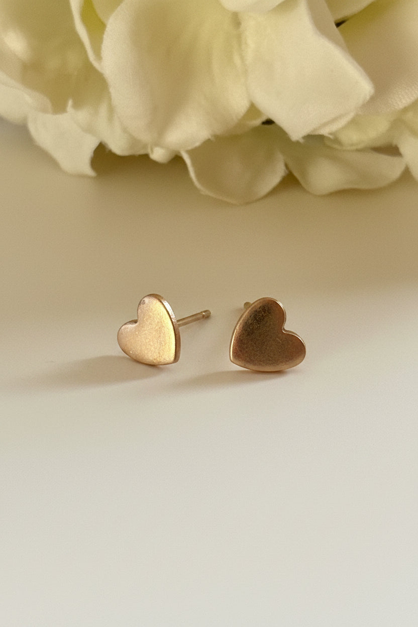 Sunny Bronze Heart Earrings