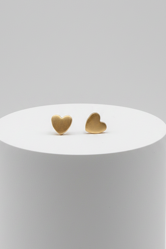 Sunny Bronze Heart Earrings