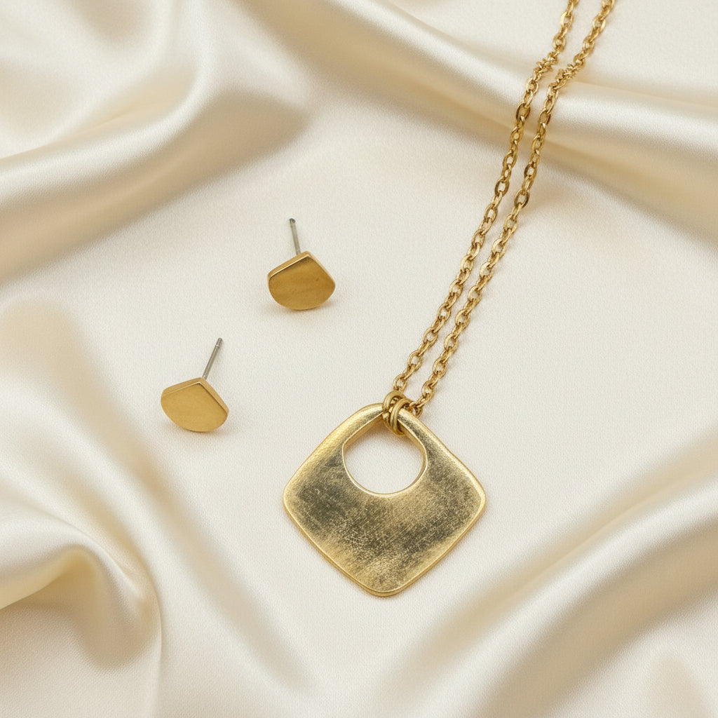 Sunny Bronze Necklace and Earring Gift Set