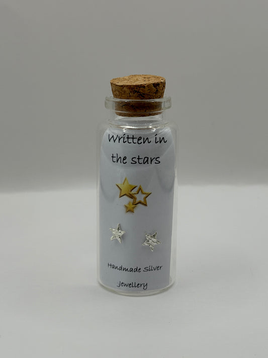 Silver Message in a Bottle Earrings - Written In The Stars