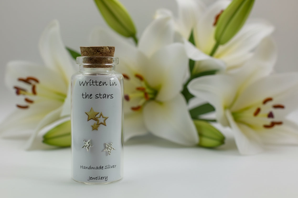 Silver Message in a Bottle Earrings - Written In The Stars