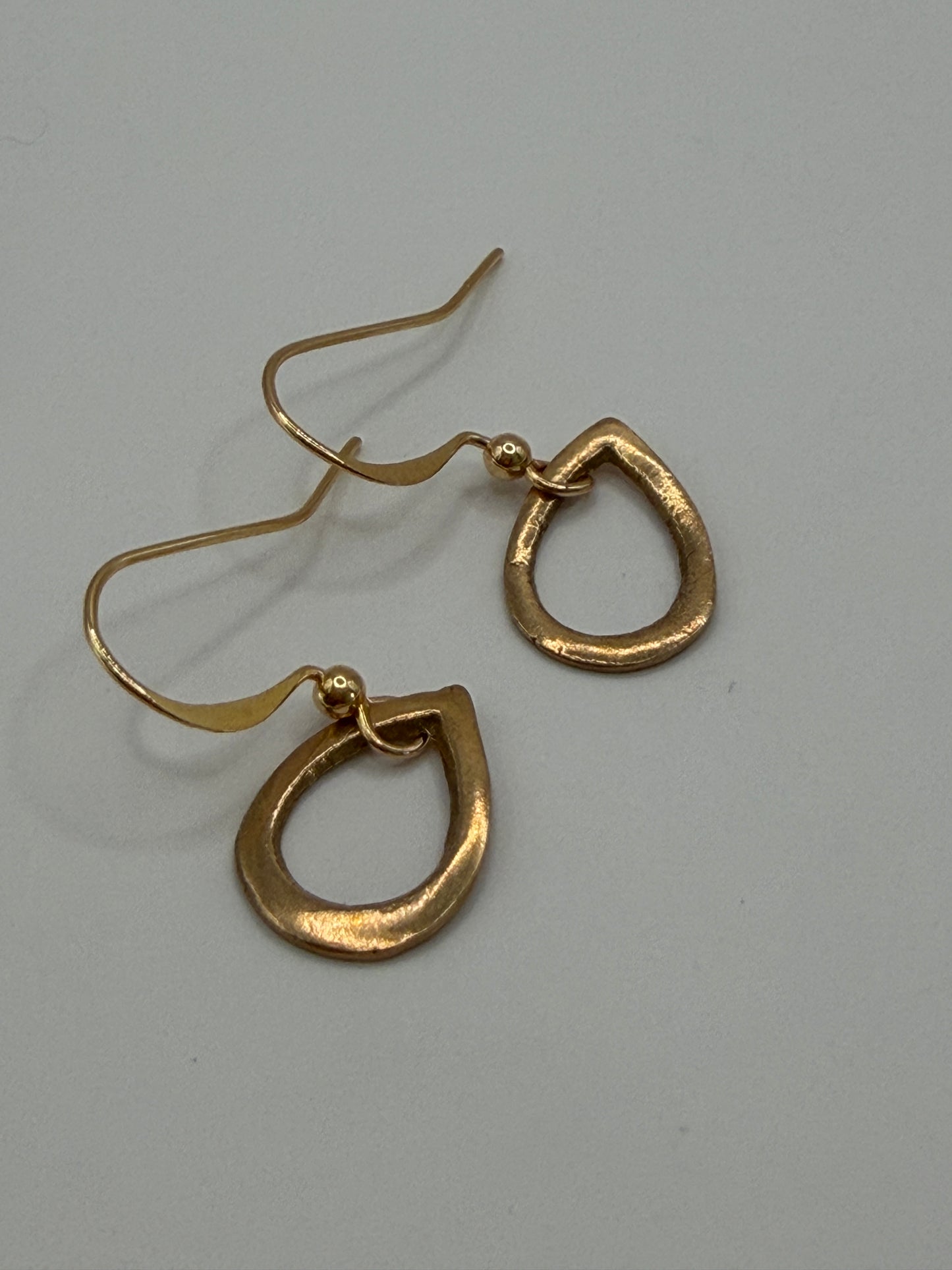 Sunny Bronze Teardrop Earrings