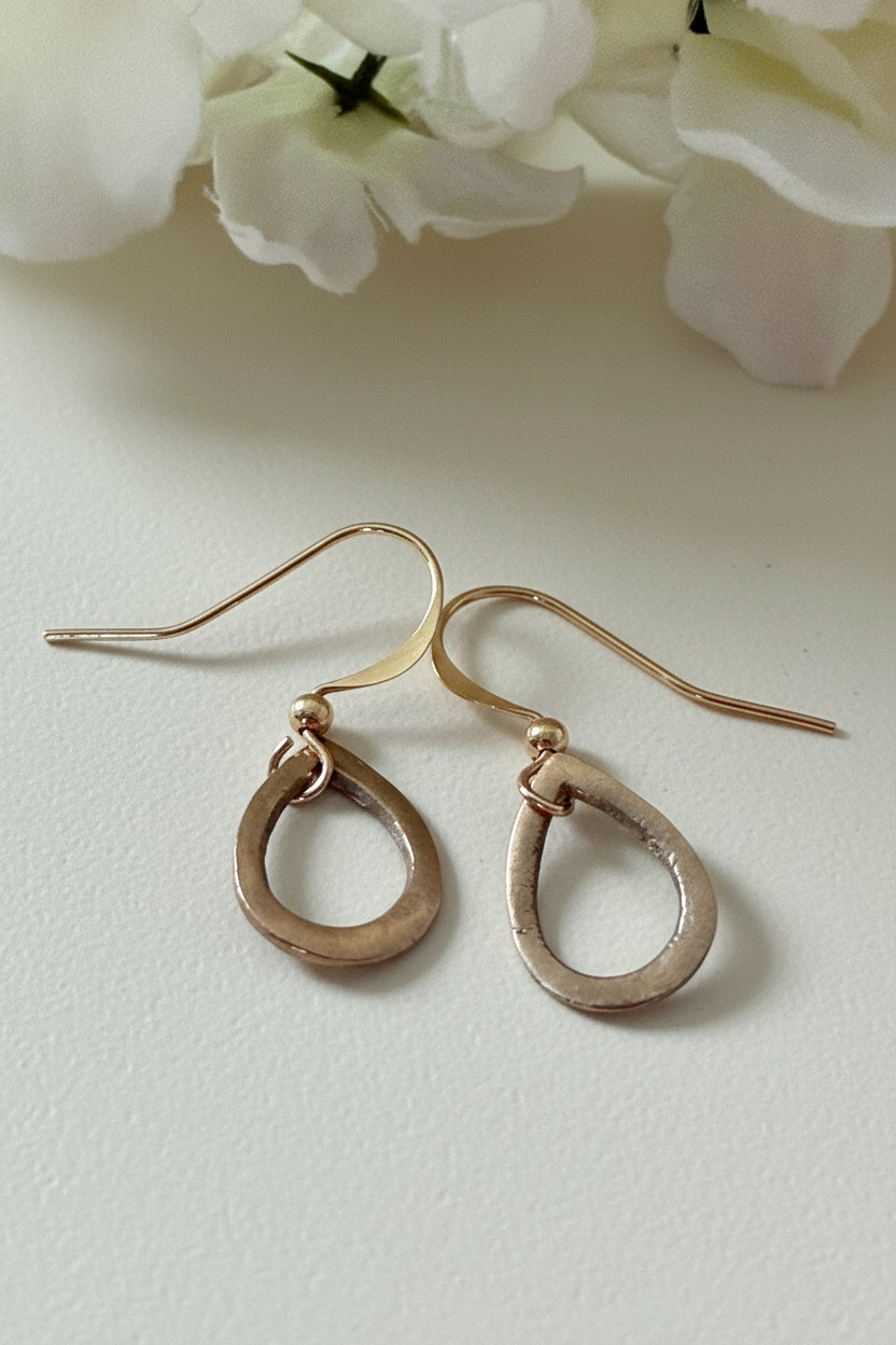 Sunny Bronze Teardrop Earrings