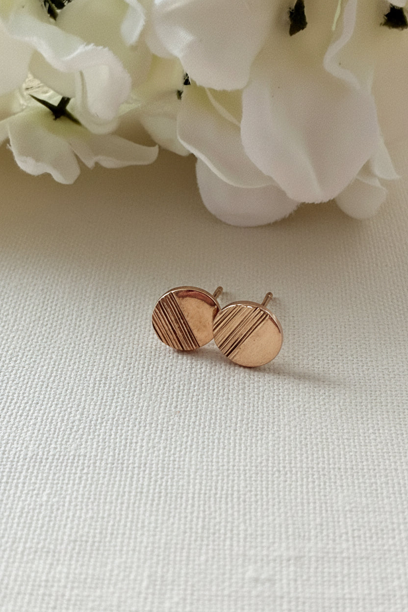 Sunny Bronze Circle Earrings