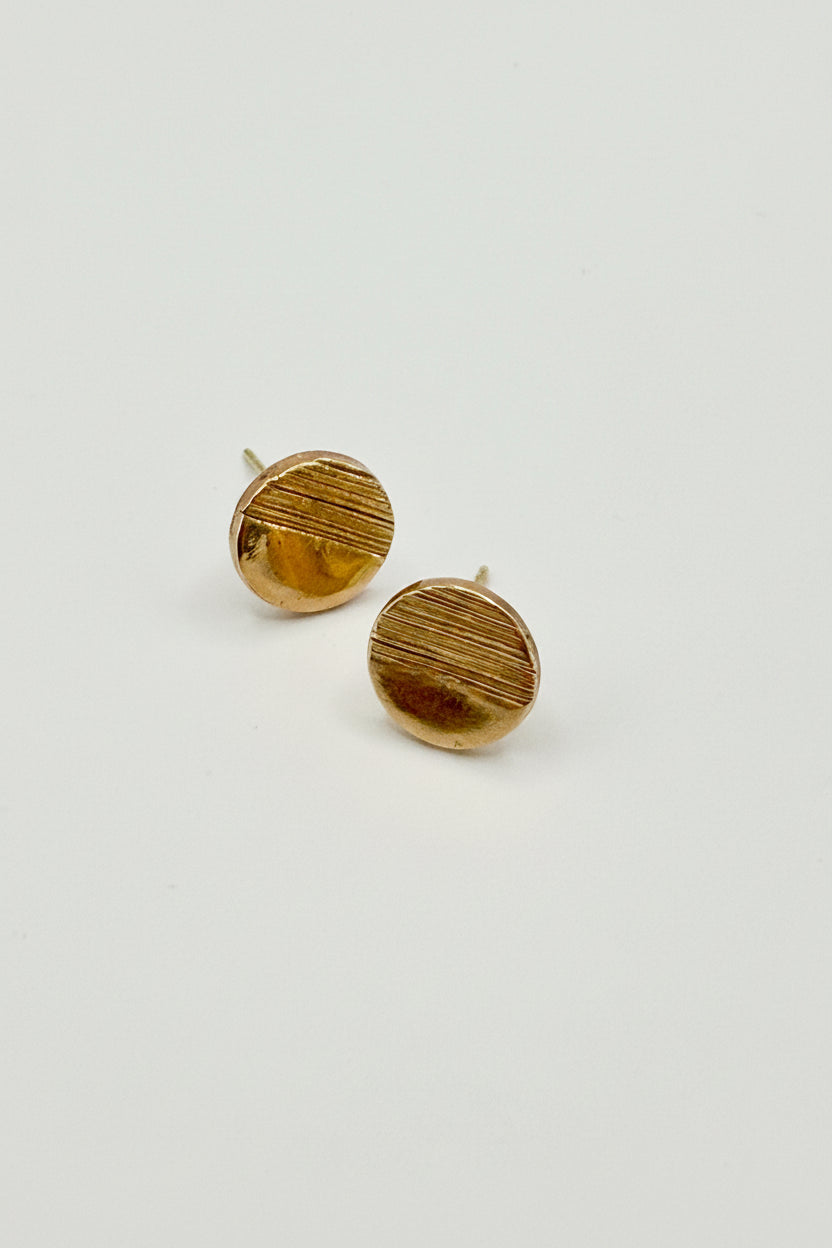 Sunny Bronze Circle Earrings